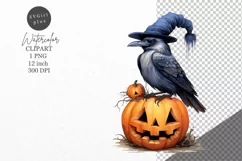 Halloween clipart, Raven clipart, Autumn clipart Product Image 1