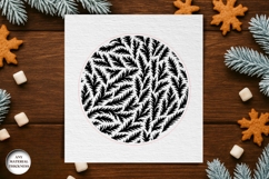 Frost Pattern Coffee Coaster Acrylic SVG | Drink Coaster Product Image 2