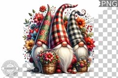 Christmas Gnome Sublimation - Clipart PNG Design Product Image 1