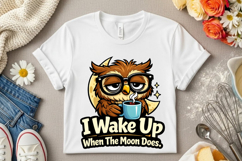 I Wake Up When The Moon Does Cute Night Owl Coffee Lover PNG Product Image 7