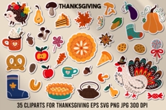 Thanksgiving Day Patterns &amp; Cliparts Bundle Product Image 5