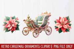 Retro Christmas Ornaments Clipart Product Image 1