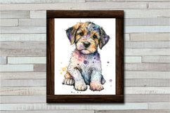 Dog Watercolor clipart. Cute Puppies Product Image 6