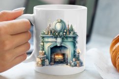 Cozy Green christmas Clipart Sublimation, Christmas PNG Product Image 5