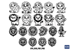 Lion Vector SVG Bundle Product Image 5