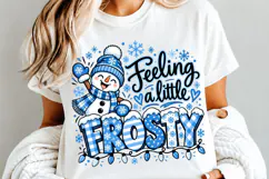 Feeling A Little Frosty PNG, Retro Frosty Christmas PNG Product Image 5