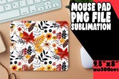 Autumn Leaves Watercolor Mouse Pad Sublimation Art Product Image 1