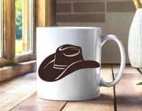 Cowboy hat SVG, PNG cricut, Western hat silhouette clipart Product Image 6