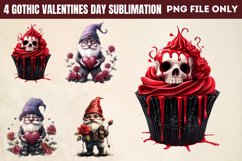 Gothic Valentines Day Sublimation PNG Product Image 1
