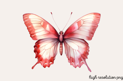 Pastel Easter Butterflies Clipart PNG Product Image 1