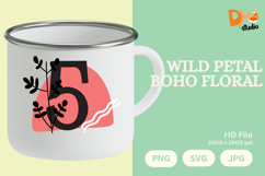 Wild Petal Boho Floral Monogram Product Image 1