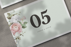 beautiful wedding card invitation set with roses flower Product Image 5