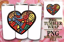 Realistic Heart Sublimation for 20oz Tumblers - Valentines Product Image 1