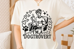 I'm A Dogtrovert Svg, Dog Mom Svg, Funny Dog Lover Svg. Product Image 6