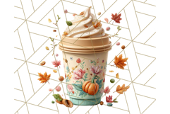Pastel Coffee Mug Clipart PNG, Latte Iced Coffee Tea Cups Product Image 5