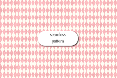 Pink Harlequin Diamond Pattern Seamless Vintage Background Product Image 1