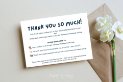 Editable Thank You Card Template for Cookie Shop Canva Product Image 5