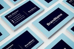 Clean Corporate Business Card with Cyan Accents Product Image 3