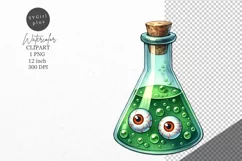 Halloween clipart, Potion bottle clipart, Kids Halloween Product Image 1