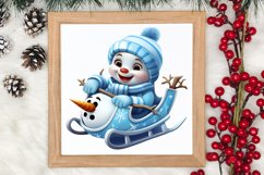 Funny Snowman Sublimation Clipart, Christmas PNG Product Image 4