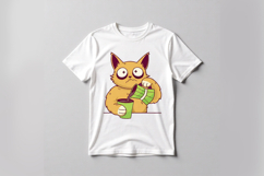 Grumpy cat coffee T-Shirt Design SVG, PNG &amp; EPS Product Image 2