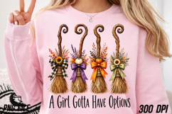 Autumn Halloween Witch Broom PNG, A Girl’s Gotta Have Option Product Image 5