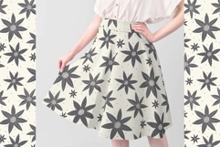 Monochrome Floral Seamless Pattern Product Image 5