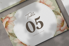 wedding invitation card set with beautiful floral watercolor Product Image 5