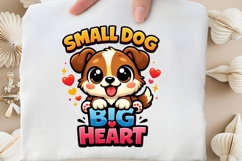 Small Dog Big Heart Cute Puppy Shirt Design Product Image 5