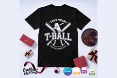 T-Ball Team SVG Design Editable Baseball Logo Cut Files Product Image 5