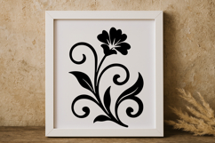 Swirling Floral Decoration SVG Product Image 1