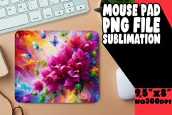 BLISSFUL mouse pad Playful Design, Flowers Product Image 1