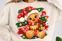 Gingerbread Christmas PNG, Cute Gingerbread PNG, Christmas Product Image 2