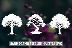 3 Trees Silhouettes SVG, Trees Cut File, Tree Vinyl Decal Product Image 1