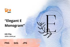 Elegant Monogram Timeless Serif Letter Set PNG | SVG | JPG Product Image 1