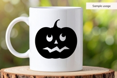 Scared Jack O Lantern Pumpkin SVG Product Image 5