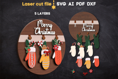 Christmas Signs Bundle SVG laser cut file for Glowforge Product Image 5