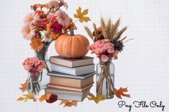 Autumn Books Sublimation Clipart PNG Product Image 1