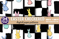 Easter Checkered Pattern PNG Product Image 1