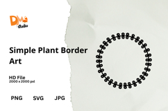 Simple Plant Border Art Product Image 1