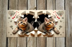 Valentine animals | cat mug love watercolor design Product Image 5