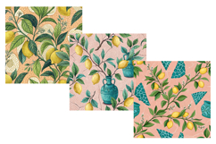 Mediterranean Citrus Grove Seamless Pattern, Digital Paper Product Image 5