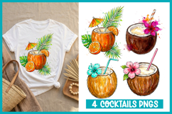 25 Tropical Coconut Cocktails PNGs Super Bundle Product Image 7