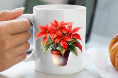 Christmas Houseplants Clipart Sublimation Product Image 5