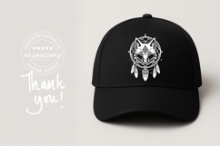 Wolf Dreamcatcher Tribal Line Art Vector Product Image 3