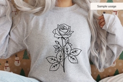 June Birth Flower Bouquet SVG - Rose Product Image 5
