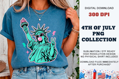 Peace Liberty PNG | Trendy Statue of Liberty DTF Product Image 6