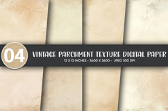 Vintage Parchment Texture Digital Paper Product Image 1