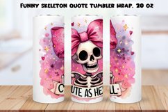 Funny skeleton Tumbler Wraps BUNDLE|PNG, 20 oz. Product Image 5