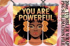 ENCHANTING ADVENTURES 20oz TUMBLER WRAP, Afro Woman Product Image 1